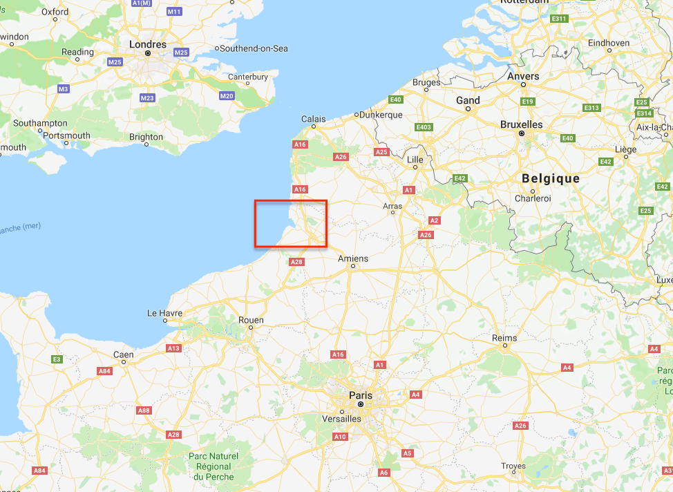 Carte baie de Somme