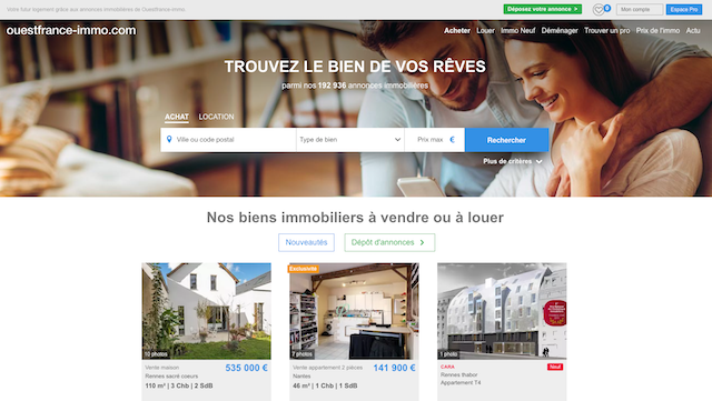 Ouest France Immo site Passerelle Leforestier Immobilier