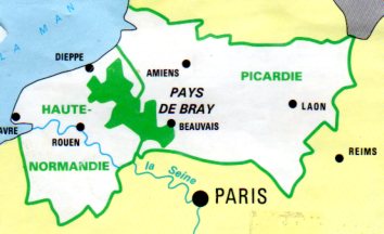 Carte du pays de Bray