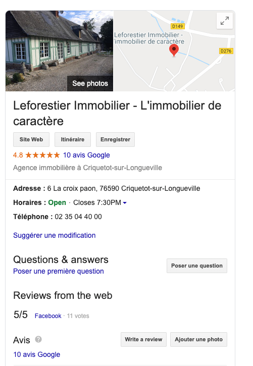 Avis Google