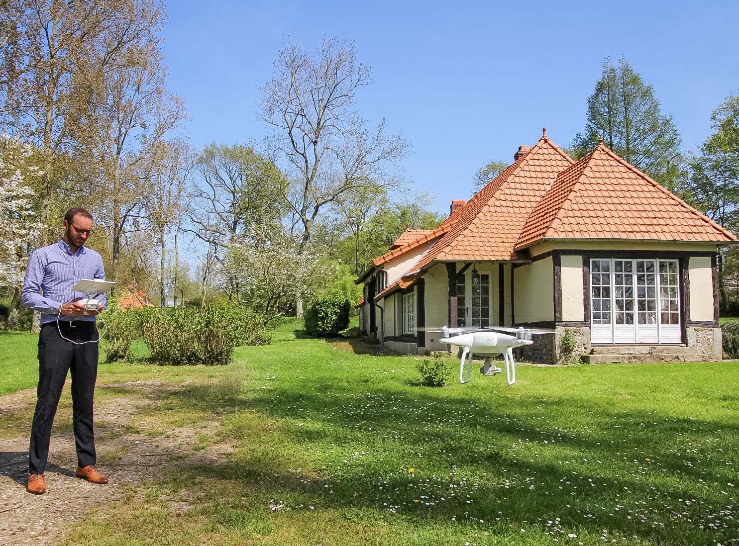 Agent immobilier drone