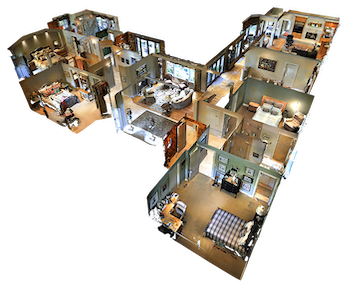 Vue maison de poupée Matterport 3D vue