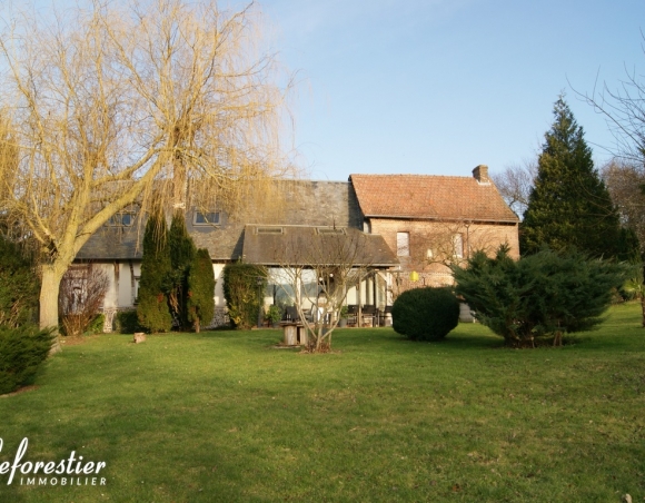 Maison de campagne à vendre au bout du chemin d’un village du Pays de Bray proche de Neufchâtel 4990