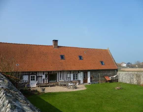 VENDU Maison normande Jardin clos Mer et vallée  sur la Côte d’Albâtre