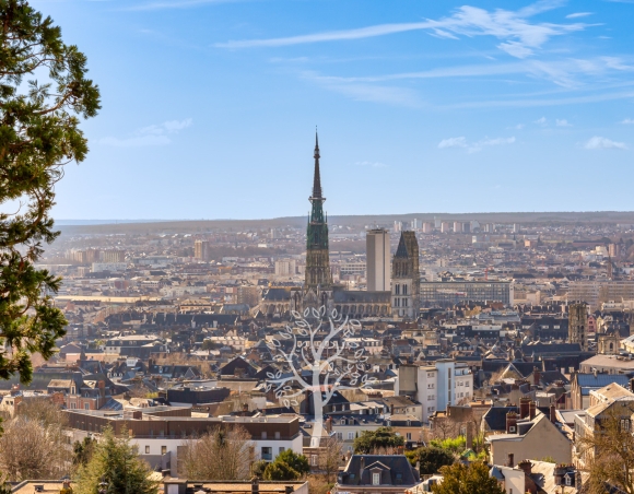 A vendre, Rouen centre, belle propriété familiale avec vue sur la ville