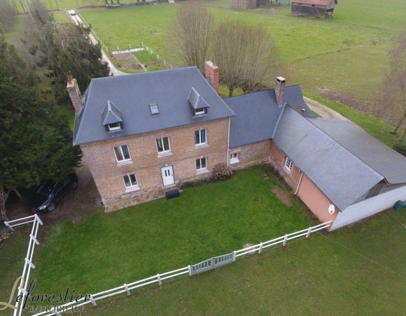 Maison de campagne en brique et silex à acheter au nord de Rouen 4878