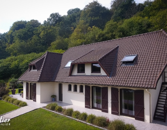 Maison avec vue dégagée sur la vallée de la Varenne entre Dieppe et Rouen