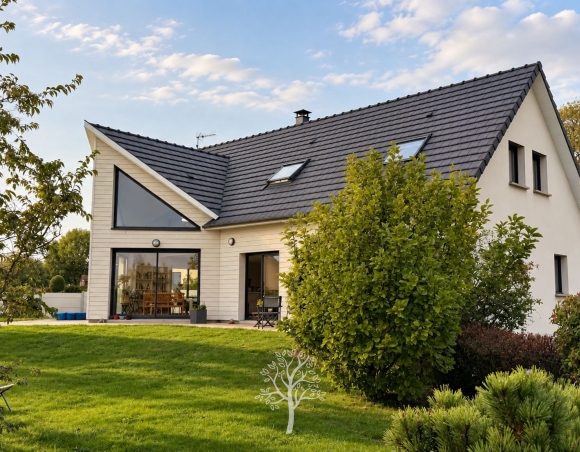 Lumineuse maison contemporaine proche mer