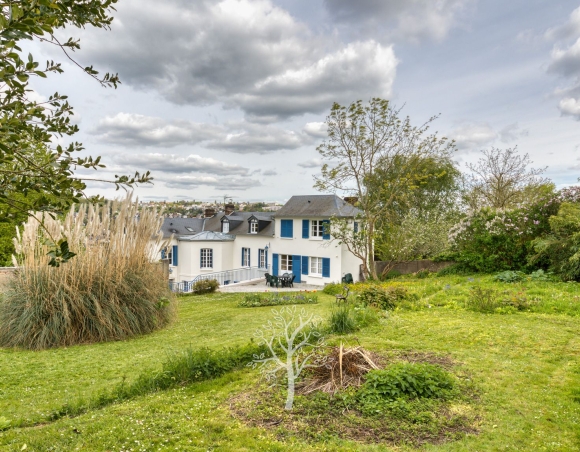 Belle propriété quartier Gare, grand jardin et vue sur Rouen