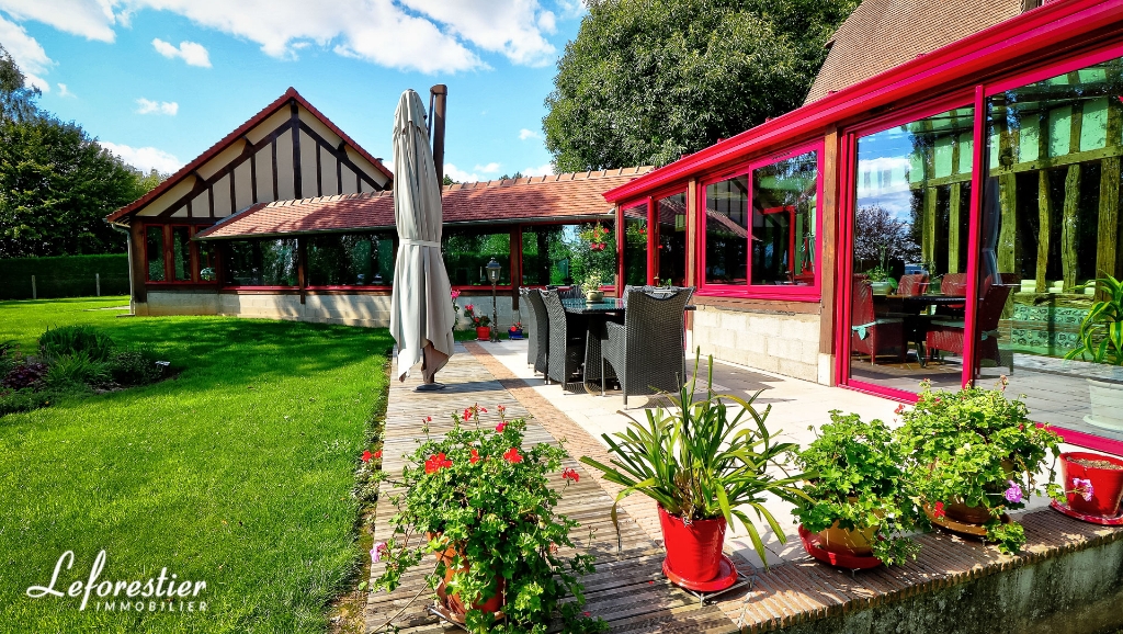 Maison Normande proche de Rouen restaurée avec piscine couverte