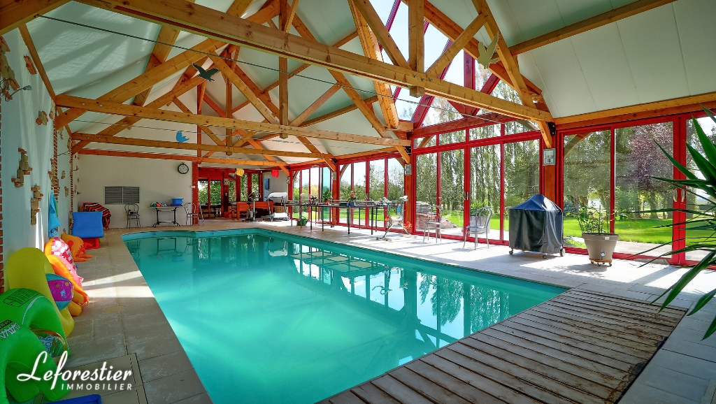 Maison Normande proche de Rouen restaurée avec piscine couverte
