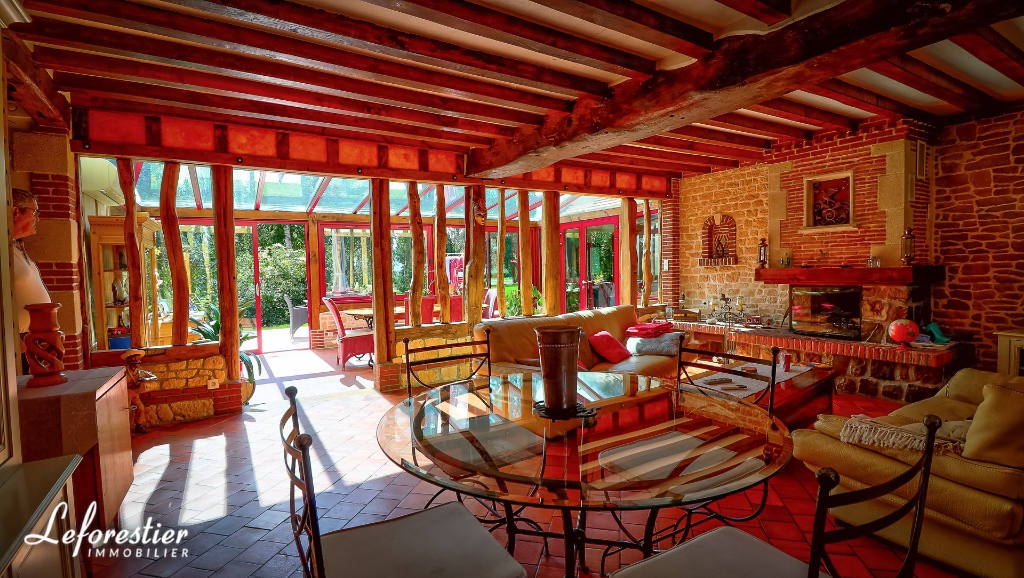 Maison Normande proche de Rouen restaurée avec piscine couverte
