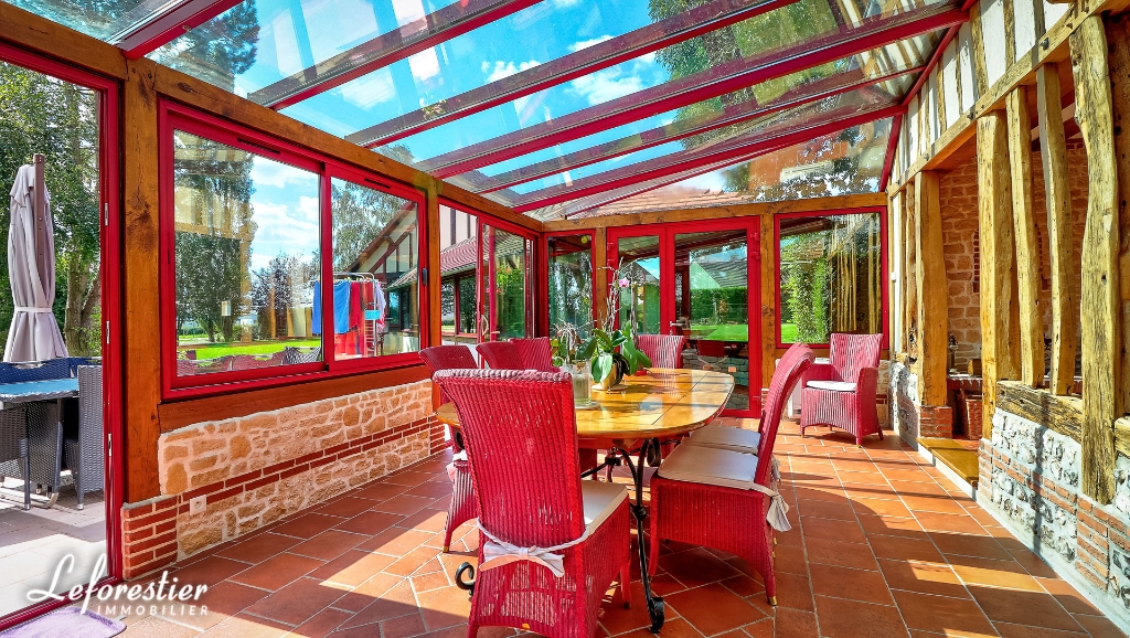 Maison Normande proche de Rouen restaurée avec piscine couverte