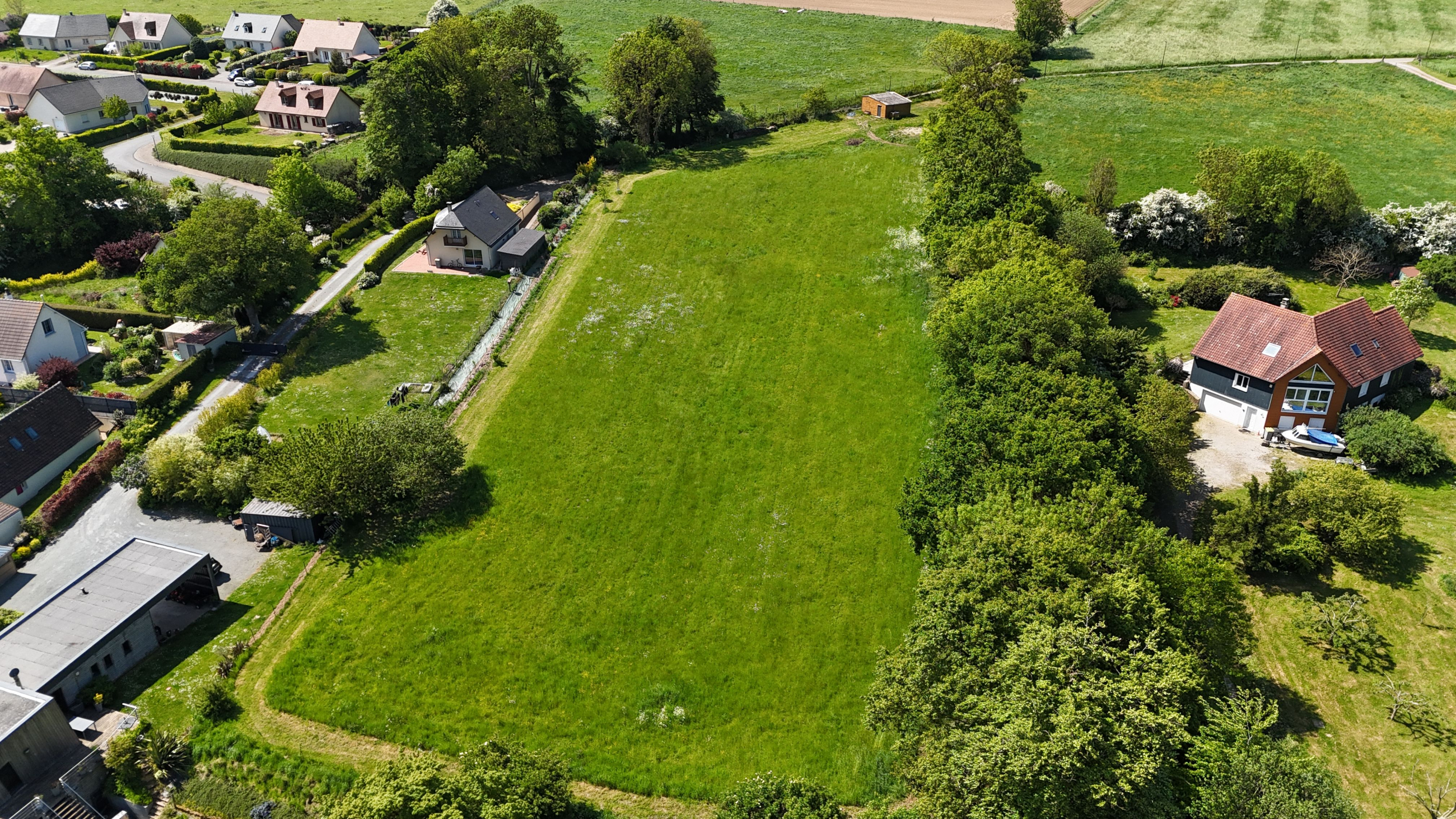 Terrain constructible vue sur la vallée de la Saâne, Côte d’Albâtre